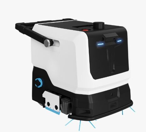 Connected commercial robot vacuum and scrubber managed remotely via a centralized cloud platform