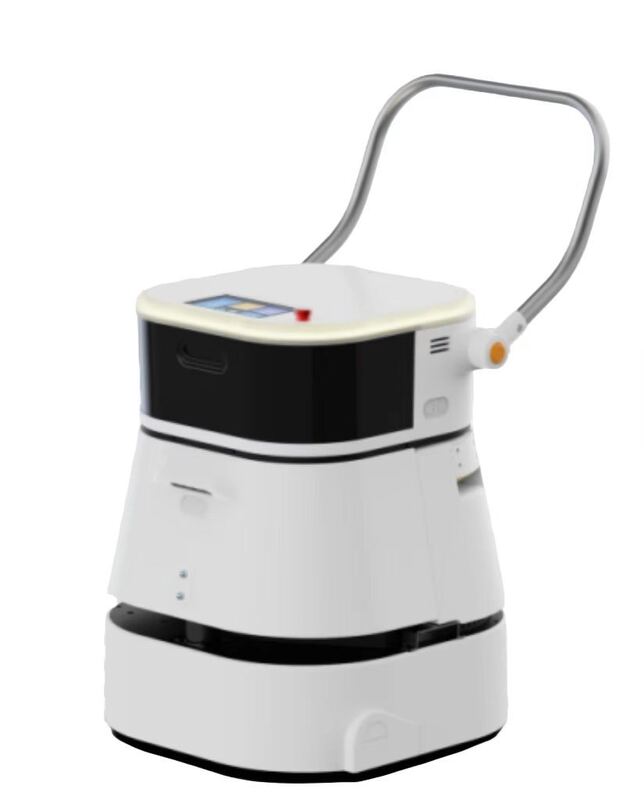 Efficient commercial scrubber robot for automated deep cleaning and sanitization of large warehouse floors