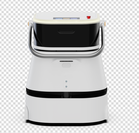  Hygienic commercial scrubber robot with dual tanks and antibacterial features for healthcare environment cleaning