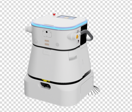  Commercial-grade robot vacuum and scrubbing machine that vacuums debris and scrubs sticky spills simultaneously