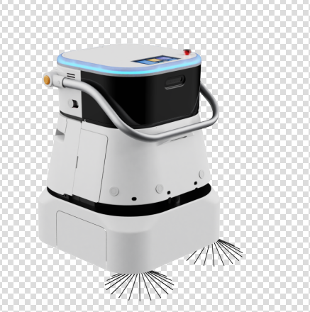  Commercial-grade robot vacuum and scrubbing machine that vacuums debris and scrubs sticky spills simultaneously