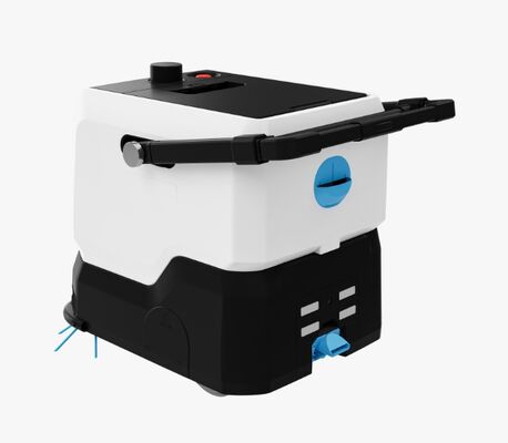 Professional robot vacuum and scrubber for industrial settings, featuring robust construction and powerful suction