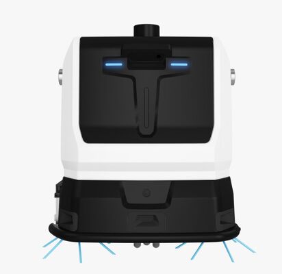 Hands-free commercial robot vacuum and scrubber system to significantly reduce labor costs and time